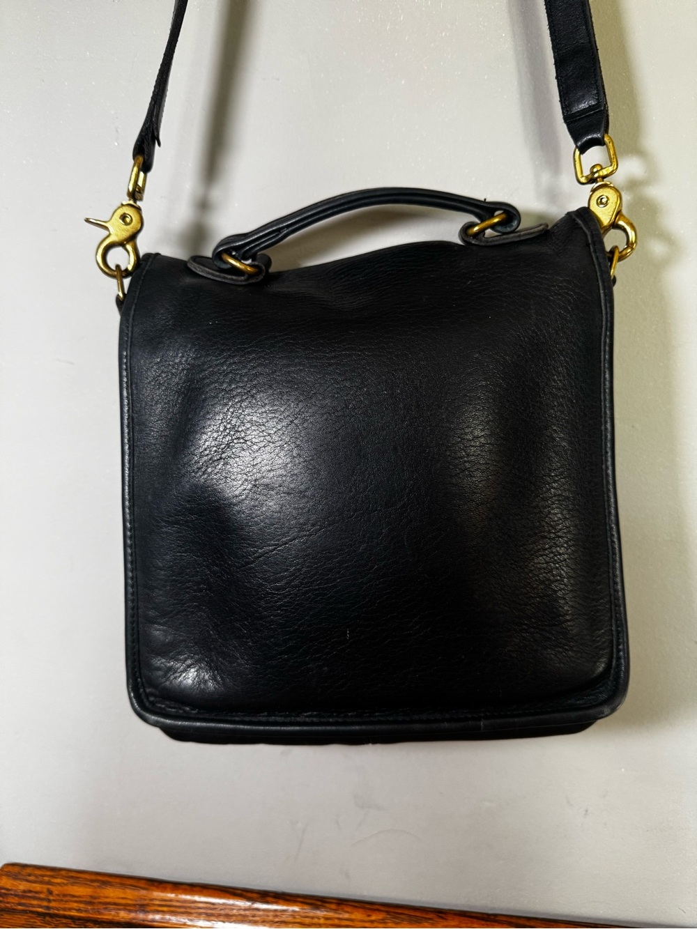 Vintage Coach Black Legacy Station Bag 5130 Crossbody USA Made - Picture 10 of 14